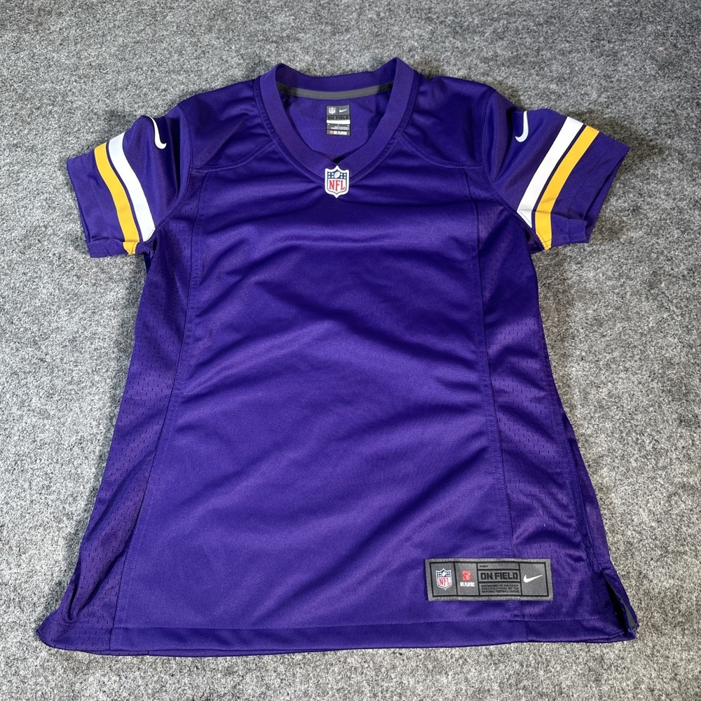 Nike On Field Minnesota Vikings Blank Jersey Size Medium Women Purple